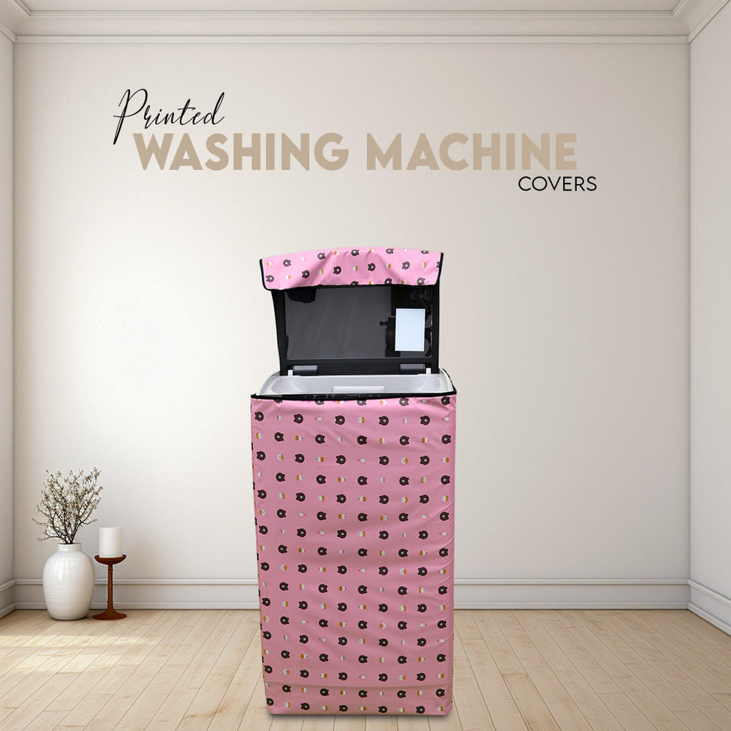 Universal 100% Waterproof Printed Washing Machine Covers in Parachute Fabric (Random Colour)