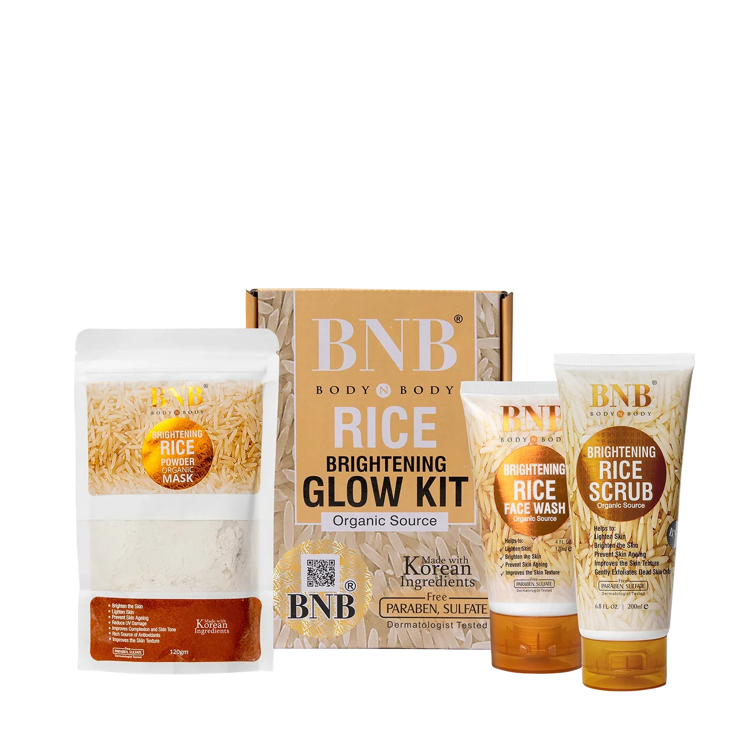 Rice Extract Facial Kit For Bright & Glowing Skin